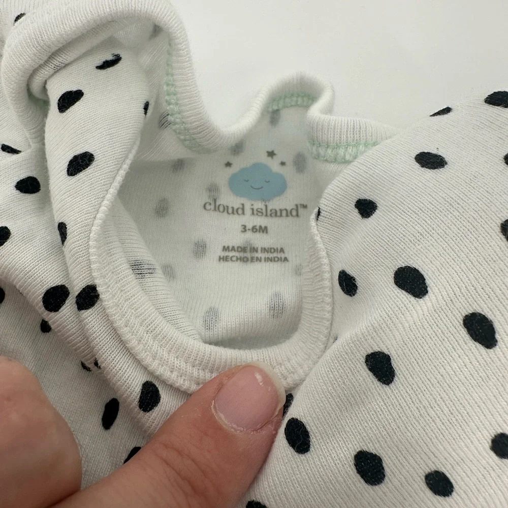 Lot of 6 3-6 Month Gender Neutral Bodysuits Cloud Island bay boy baby girl